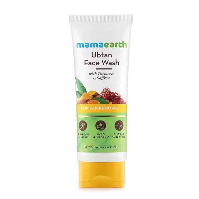 Mamaearth Ubtan Face Wash – Gentle Tan Removal & Glow ✨🌿