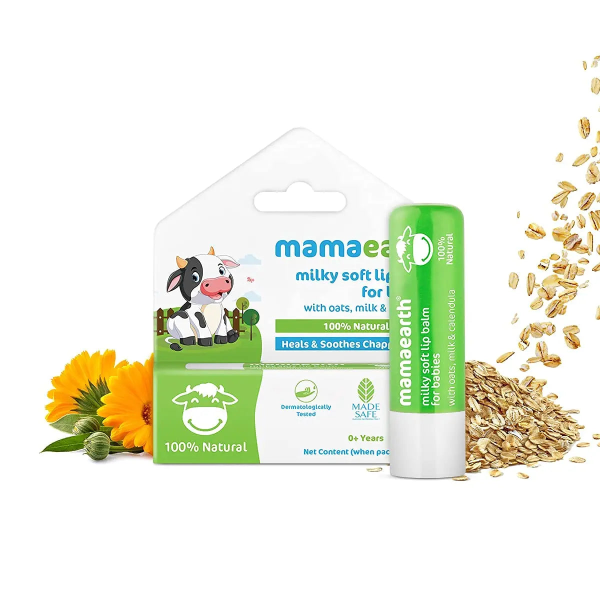 Mama Earth Milky Soft Natural Baby Lip Balm – 12-Hour Moisturization & Heals Chapped Lips 👶💖