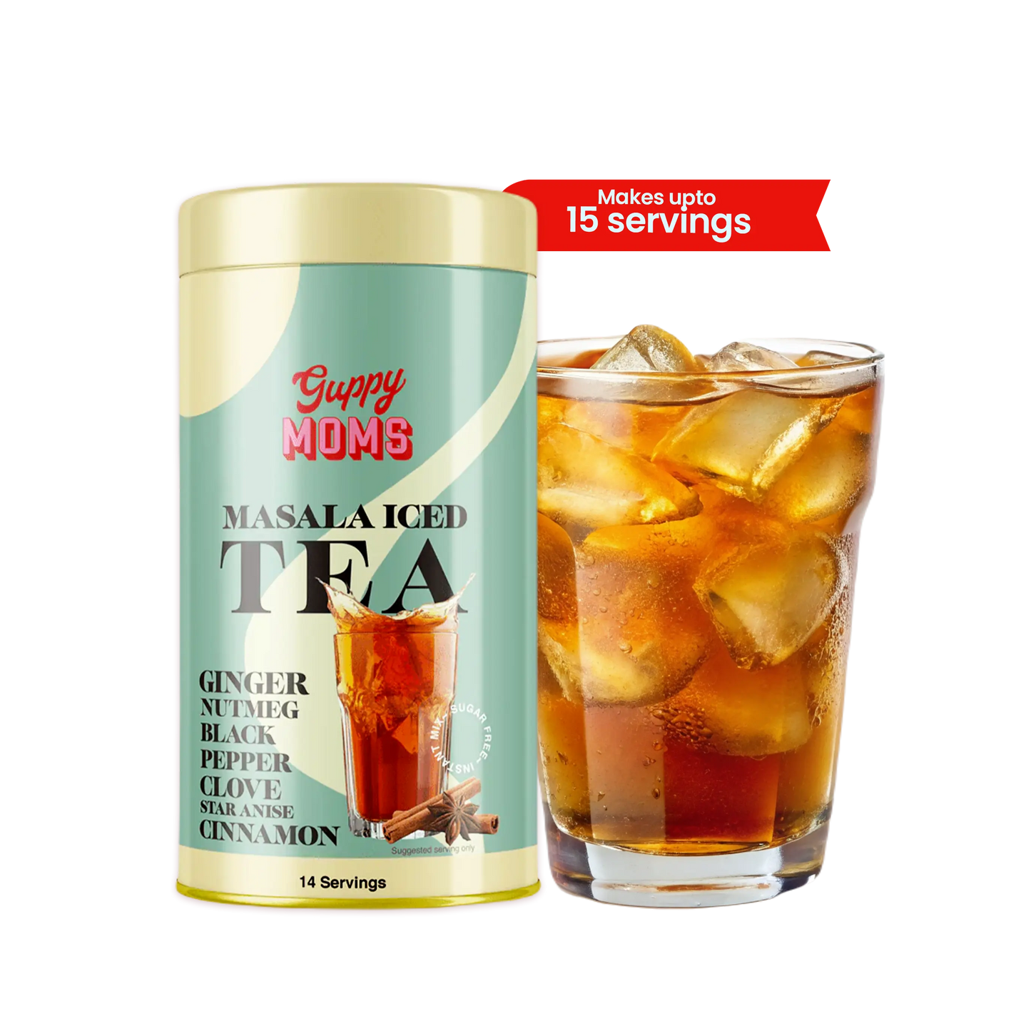 Guppy Moms Spiced Masala Iced Tea (Sugar-Free) | 200g