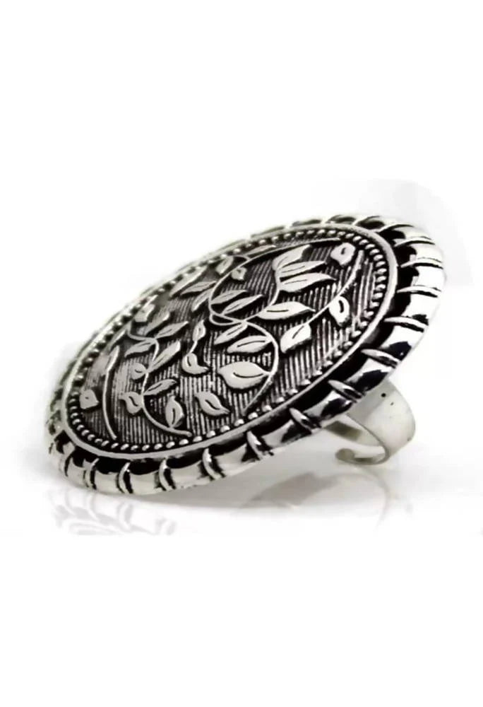 Oxidised Ring -Free Size