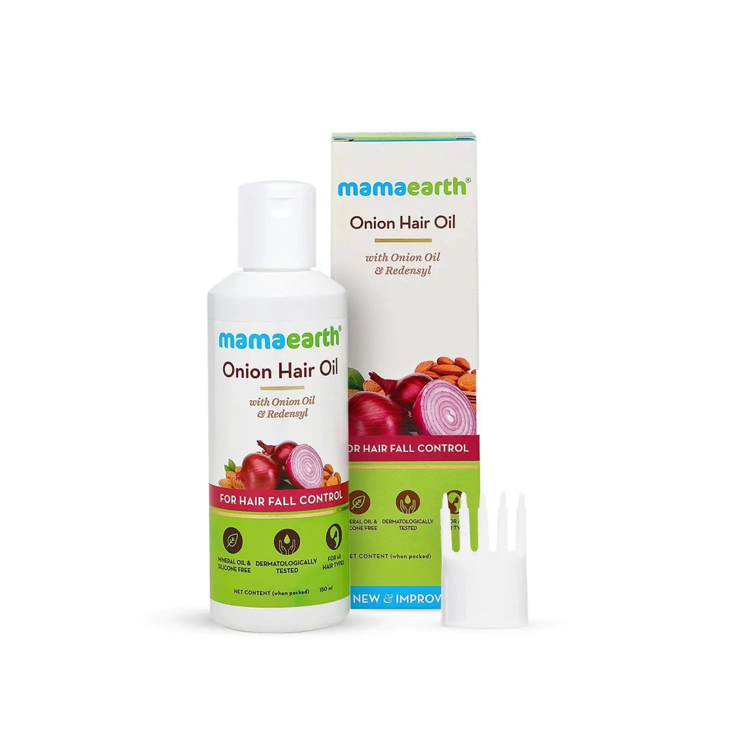 Mama Earth Onion Hair Oil With Onion & Redensyl For Hair Fall Control