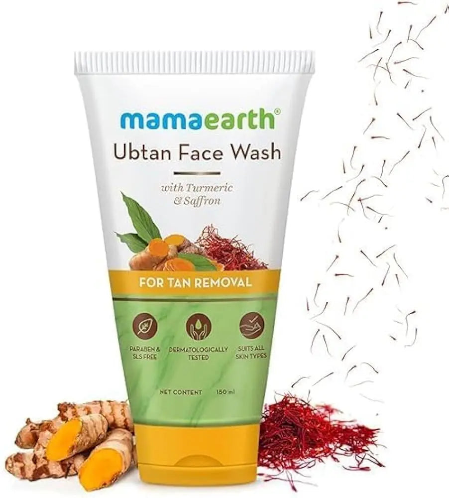 Mamaearth Ubtan Face Wash – Gentle Tan Removal & Glow ✨🌿