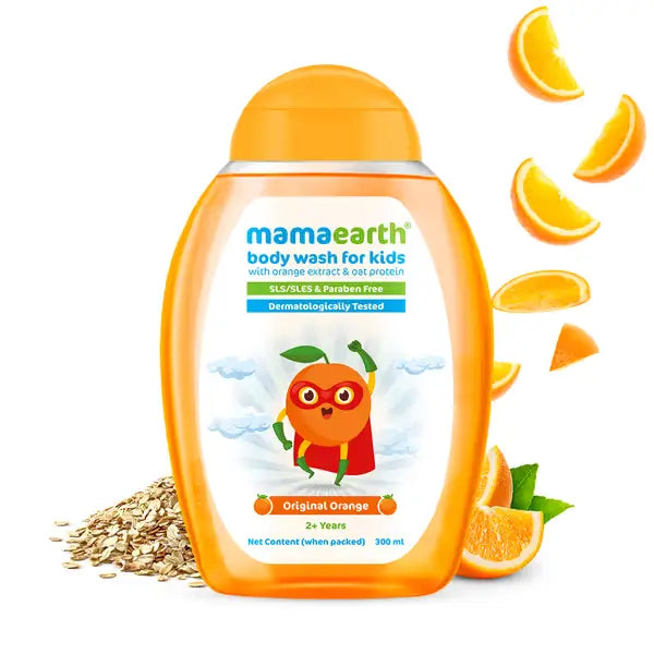 Mamaearth Original Orange Body Wash for Kids – 300ml 🍊🛁