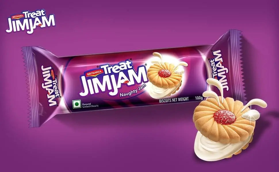 Britannia Jim Jam Vanilla Biscuits